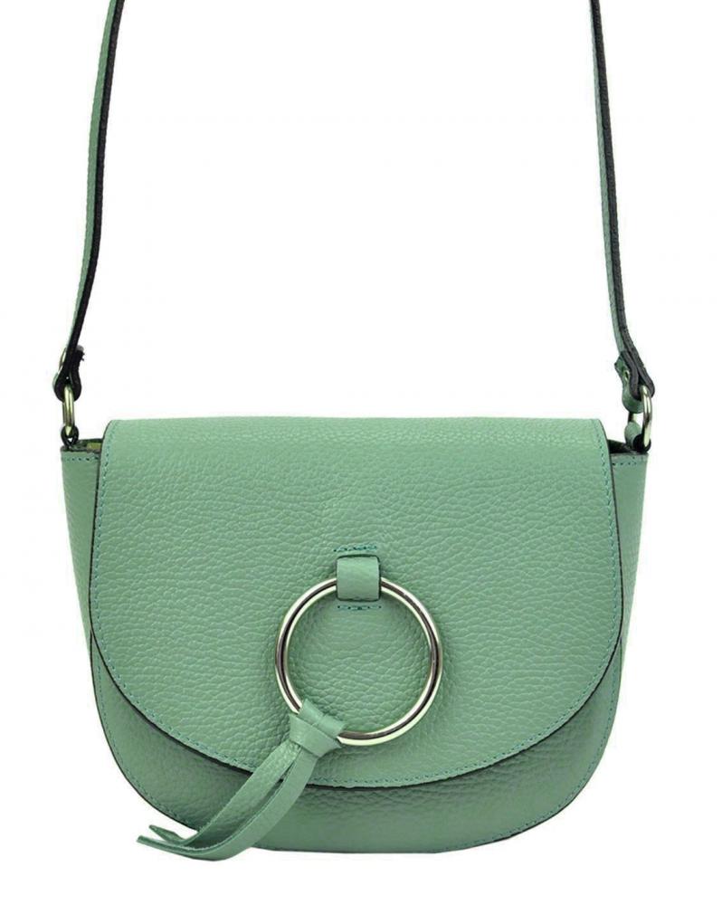 Kožená pistáciová malá dámská crossbody kabelka Patrizia Piu Dollaro Kožená pistáciová malá dámská crossbody kabelka Patrizia Piu Dollaro