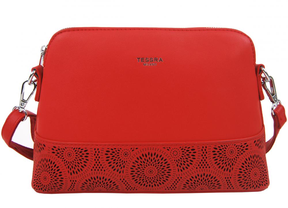 Červená elegantní menší crossbody dámská kabelka 5237-TS Červená elegantní menší crossbody dámská kabelka 5237-TS
