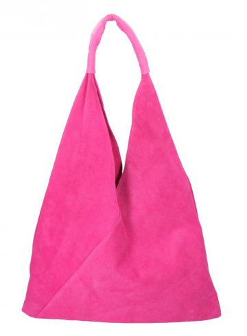 Kožená velká dámská kabelka Alma fuchsiová Kožená velká dámská kabelka Alma fuchsiová