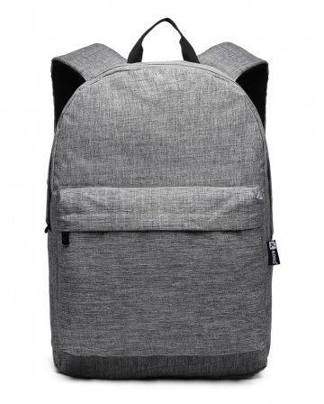 KONO Velký školní batoh šedý Unisex KONO Velký školní batoh šedý Unisex