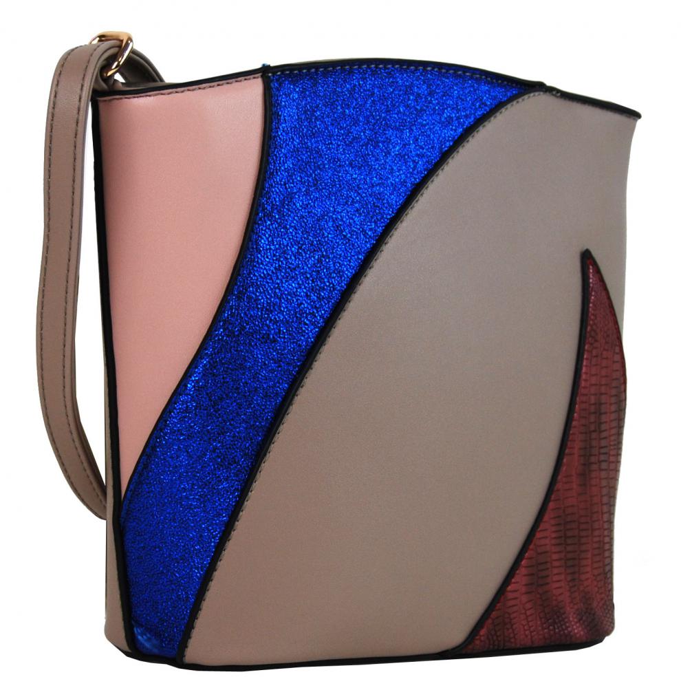 Menší dámská barevná crossbody kabelka F002 přírodní hnědá Menší dámská barevná crossbody kabelka F002 přírodní hnědá