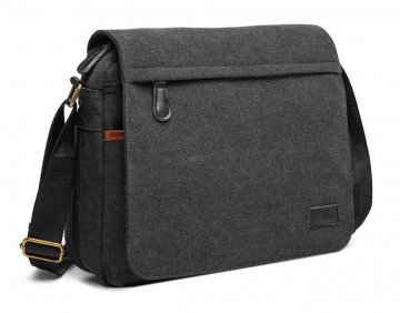 KONO pánská crossbody messenger taška černá KONO pánská crossbody messenger taška černá