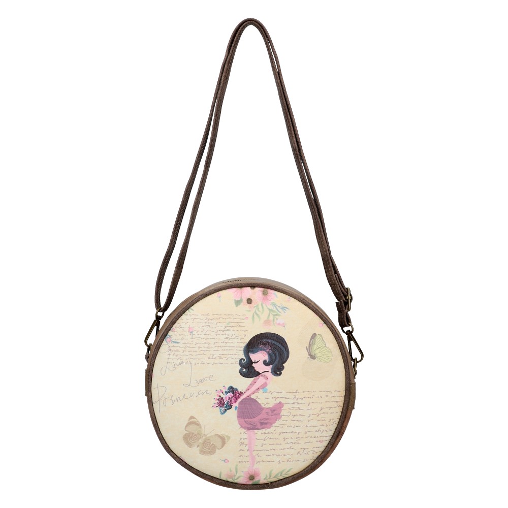 Sweet & Candy Kruhová crossbody dámská kabelka potisk #1 Sweet & Candy Kruhová crossbody dámská kabelka potisk #1