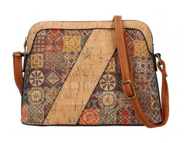Crossbody dámská kabelka v korkovém designu SE308-1 Crossbody dámská kabelka v korkovém designu SE308-1