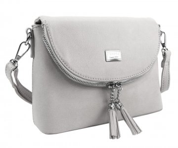 Světle šedá menší crossbody dámská kabelka 5451-TS Světle šedá menší crossbody dámská kabelka 5451-TS