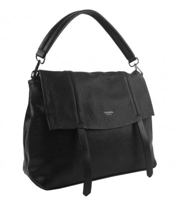 Černá dámská kabelka do ruky / přes rameno / crossbody 5043-TS Černá dámská kabelka do ruky / přes rameno / crossbody 5043-TS