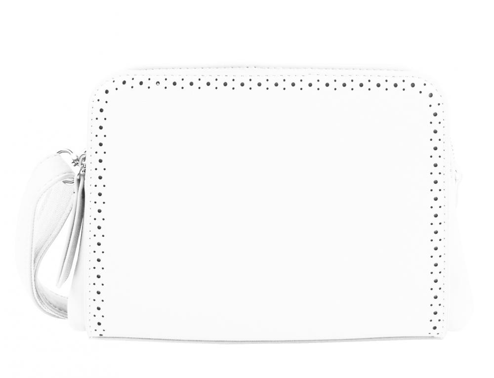 Bílá crossbody dámská kabelka se dvěma oddíly BELLA BELLY Bílá crossbody dámská kabelka se dvěma oddíly BELLA BELLY