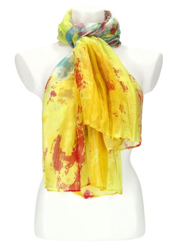 Dámský letní barevný šátek 174x70 cm motiv 1