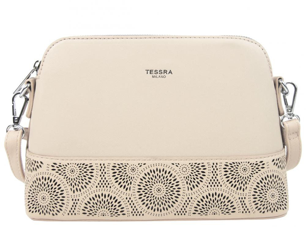 Krémová elegantní menší crossbody dámská kabelka 5237-TS Krémová elegantní menší crossbody dámská kabelka 5237-TS