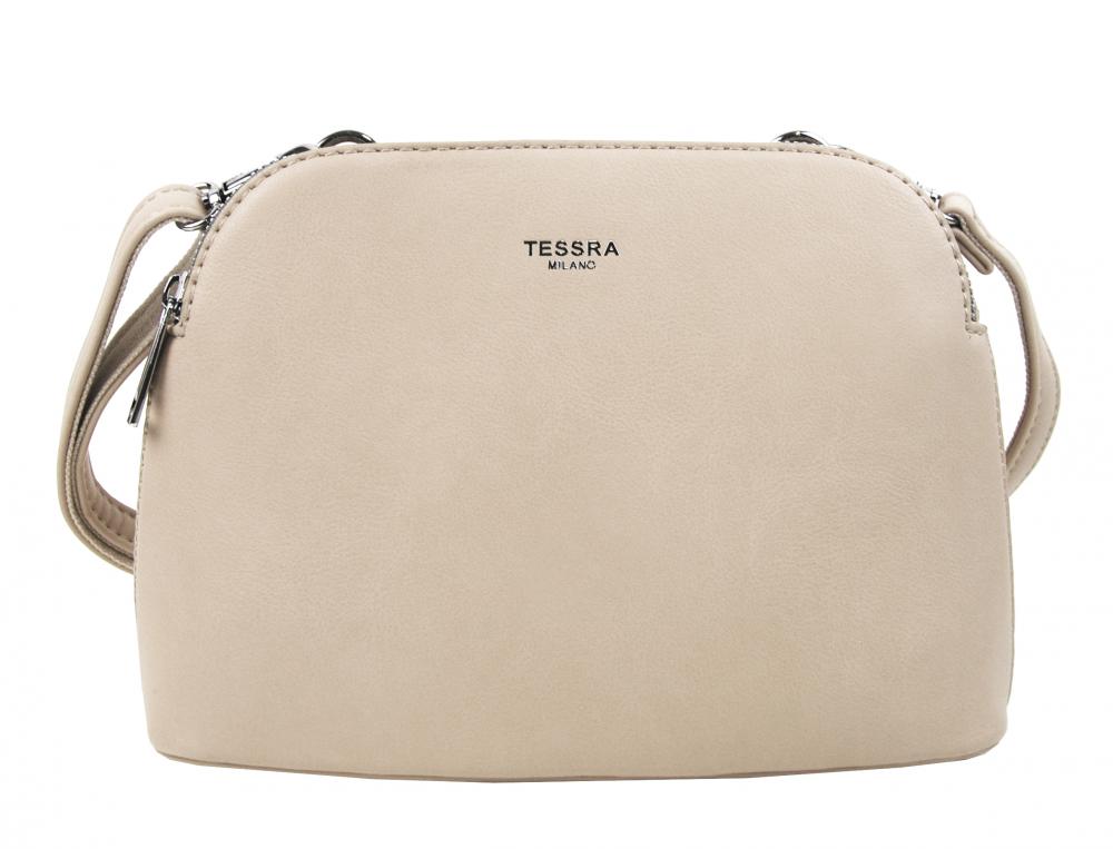 Světlá krémová menší crossbody dámská kabelka se dvěmi sekcemi 4845-TS Světlá krémová menší crossbody dámská kabelka se dvěmi sekcemi 4845-TS