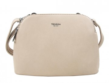 Světlá krémová menší crossbody dámská kabelka se dvěmi sekcemi 4845-TS Světlá krémová menší crossbody dámská kabelka se dvěmi sekcemi 4845-TS