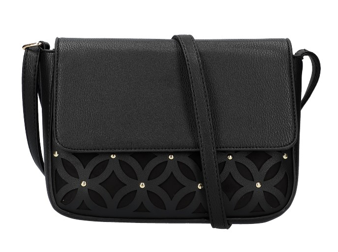 Černá dámská crossbody kabelka AM0111 Černá dámská crossbody kabelka AM0111