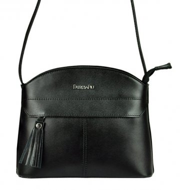 Kožená crossbody dámská kabelka Patrizia Piu černá Kožená crossbody dámská kabelka Patrizia Piu černá