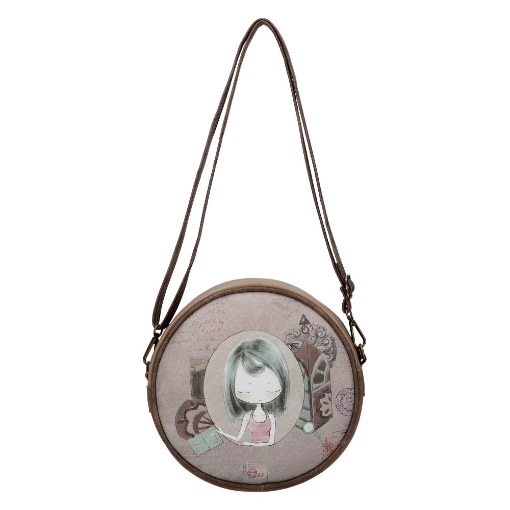 Sweet & Candy Kruhová crossbody dámská kabelka potisk #4 Sweet & Candy Kruhová crossbody dámská kabelka potisk #4