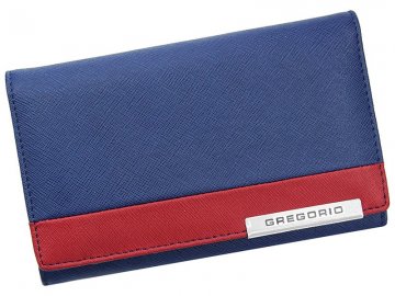 Gregorio Kožená modro-červená dámská peněženka v dárkové krabičce Gregorio Kožená modro-červená dámská peněženka v dárkové krabičce