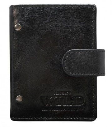 Kožená černá menší pánská peněženka RFID v krabičce ALWAYS WILD Kožená černá menší pánská peněženka RFID v krabičce ALWAYS WILD