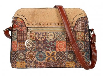 Crossbody dámská kabelka v korkovém designu SM016-1 Crossbody dámská kabelka v korkovém designu SM016-1