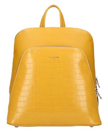 Žlutý dámský módní batůžek David Jones CM5615 Žlutý dámský módní batůžek David Jones CM5615