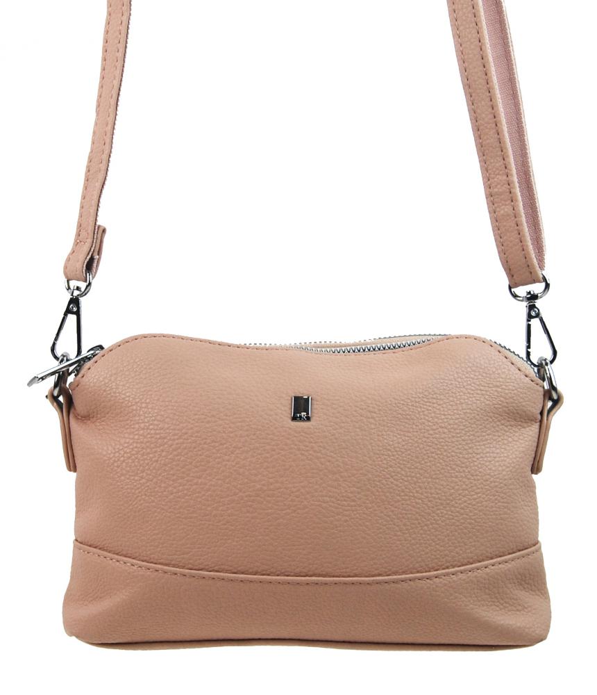 Růžová malá podlouhlá crossbody dámská kabelka 5413-BB Růžová malá podlouhlá crossbody dámská kabelka 5413-BB