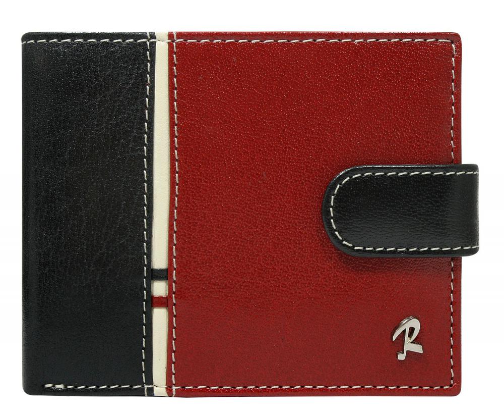 ROVICKY Černo-červená kožená pánská peněženka RFID v krabičce ROVICKY Černo-červená kožená pánská peněženka RFID v krabičce