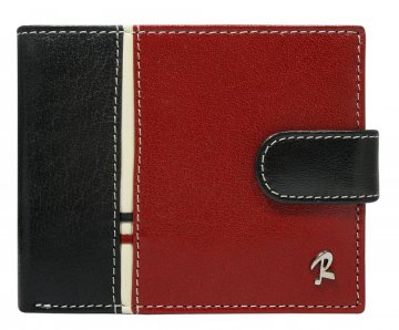 ROVICKY Černo-červená kožená pánská peněženka RFID v krabičce ROVICKY Černo-červená kožená pánská peněženka RFID v krabičce