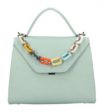 DAVID JONES Mentolově zelená elegantní dámská kabelka CM5791 DAVID JONES Mentolově zelená elegantní dámská kabelka CM5791
