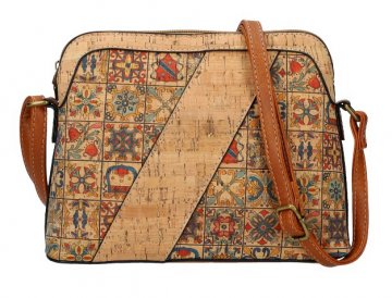 Crossbody dámská kabelka v korkovém designu SE308-6 Crossbody dámská kabelka v korkovém designu SE308-6