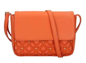 Oranžová dámská crossbody kabelka AM0111 Oranžová dámská crossbody kabelka AM0111
