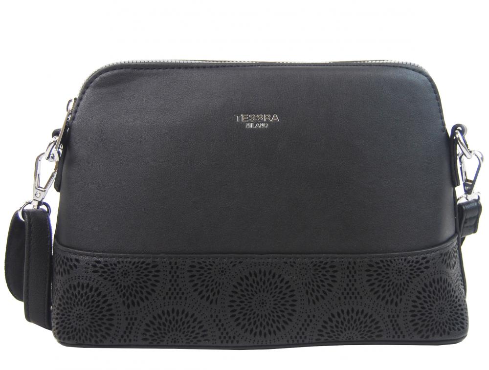 Černá elegantní menší crossbody dámská kabelka 5237-TS Černá elegantní menší crossbody dámská kabelka 5237-TS